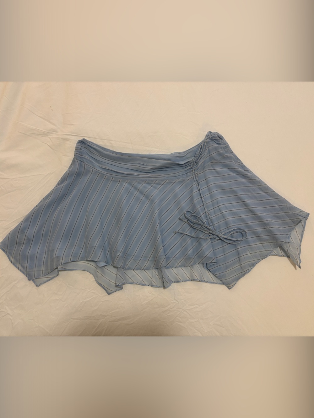 Bec and Bridge Esra mini skirt in baby blue with stripes